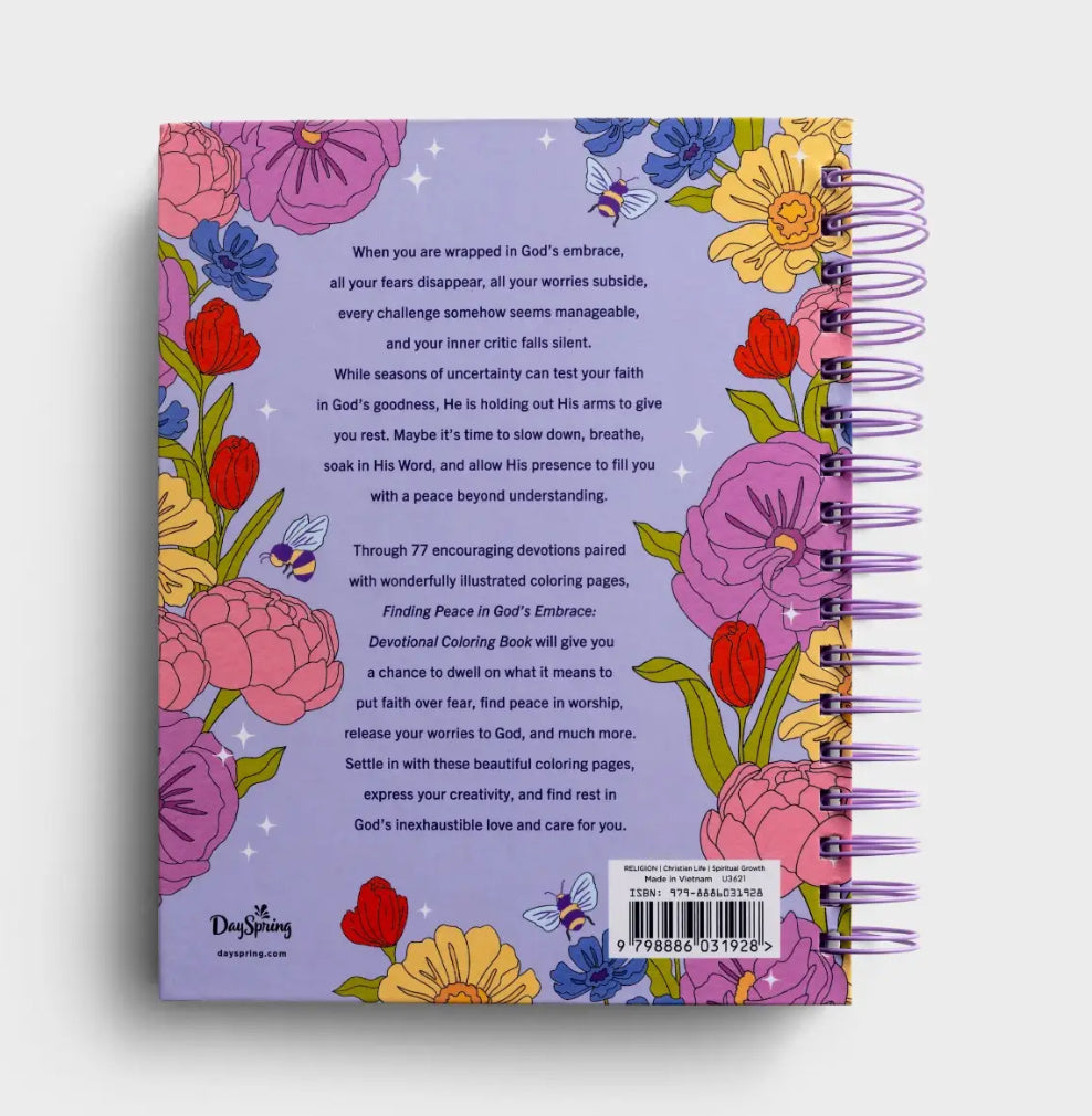 Devotional Coloring Book Finding Peace In Gods Embrace