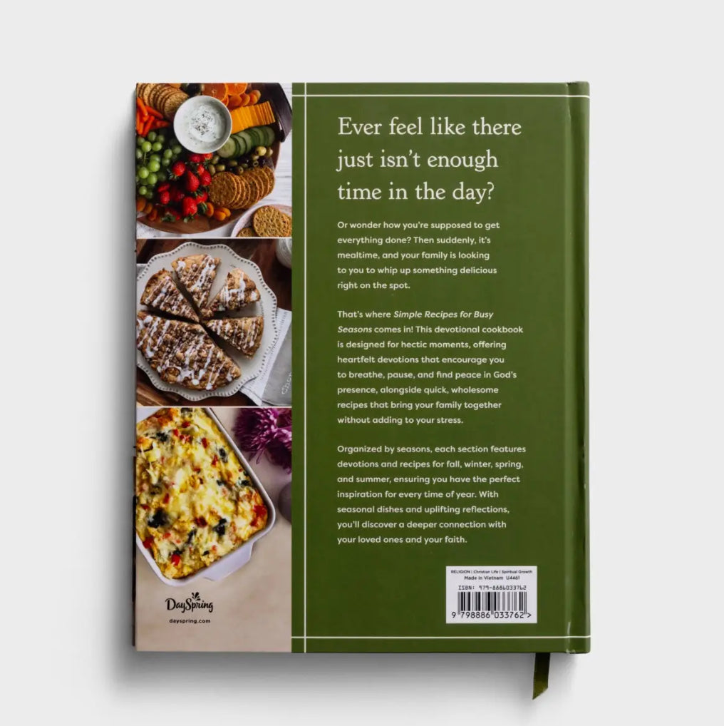 Simple Recipes For Busy Seasonal Devotional Cookbook