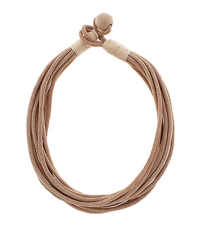 Hannah Rope Necklace | Beige