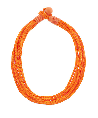 Hannah Rope Necklace | Orange