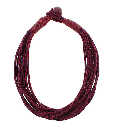 Hannah Rope Necklace | Wine