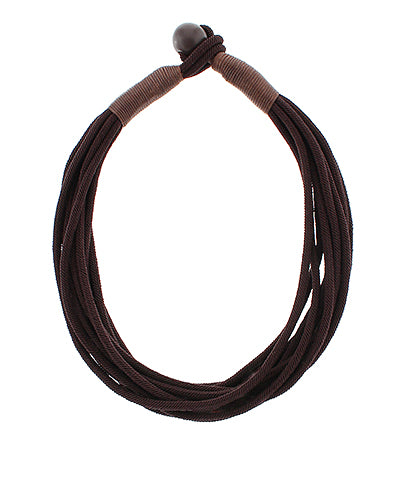 Hannah Rope Necklace | Brown