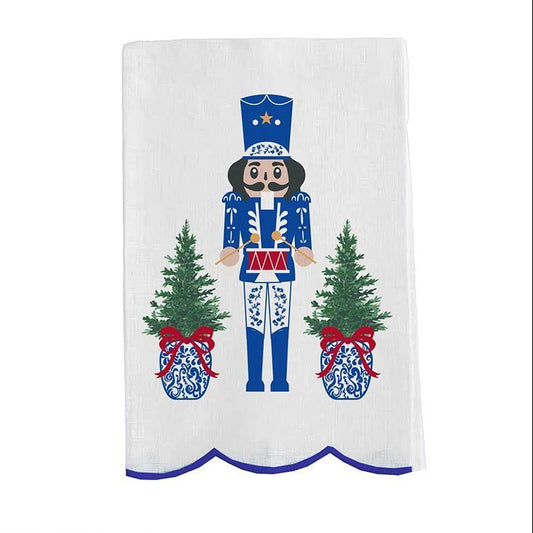 Tea Towel, Embroidered Merry Marchers