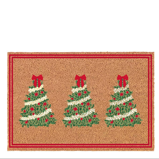 Door Mat Holiday Traditional Tree