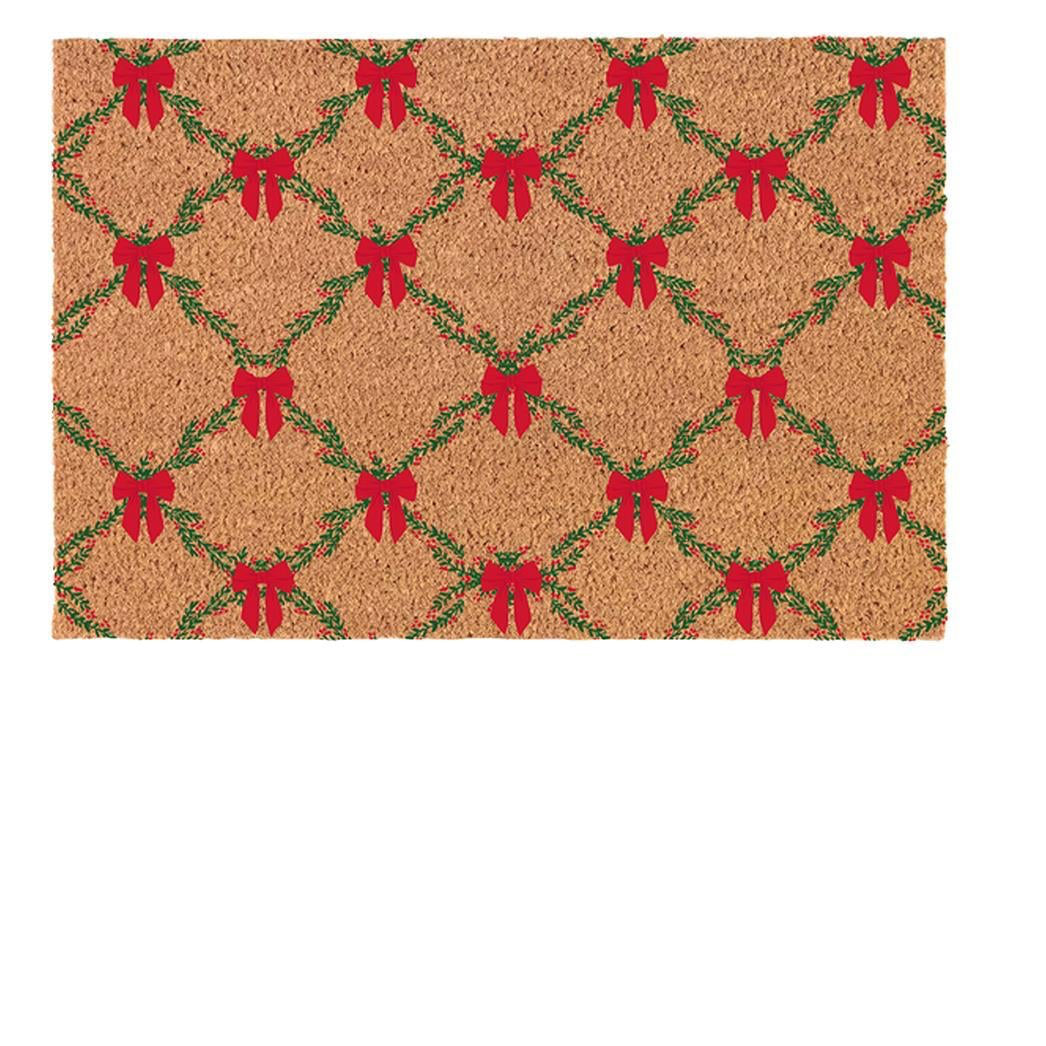Door Mat Holiday Trellis