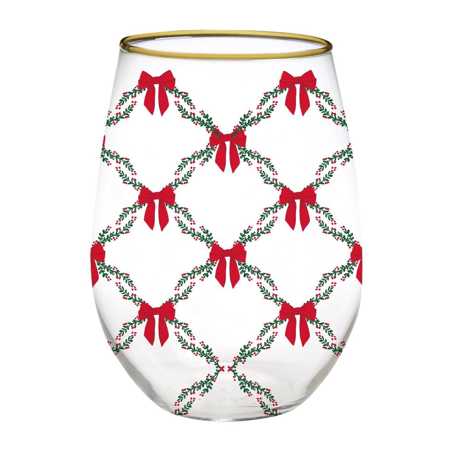 Stemless Wine, Holiday Trellis
