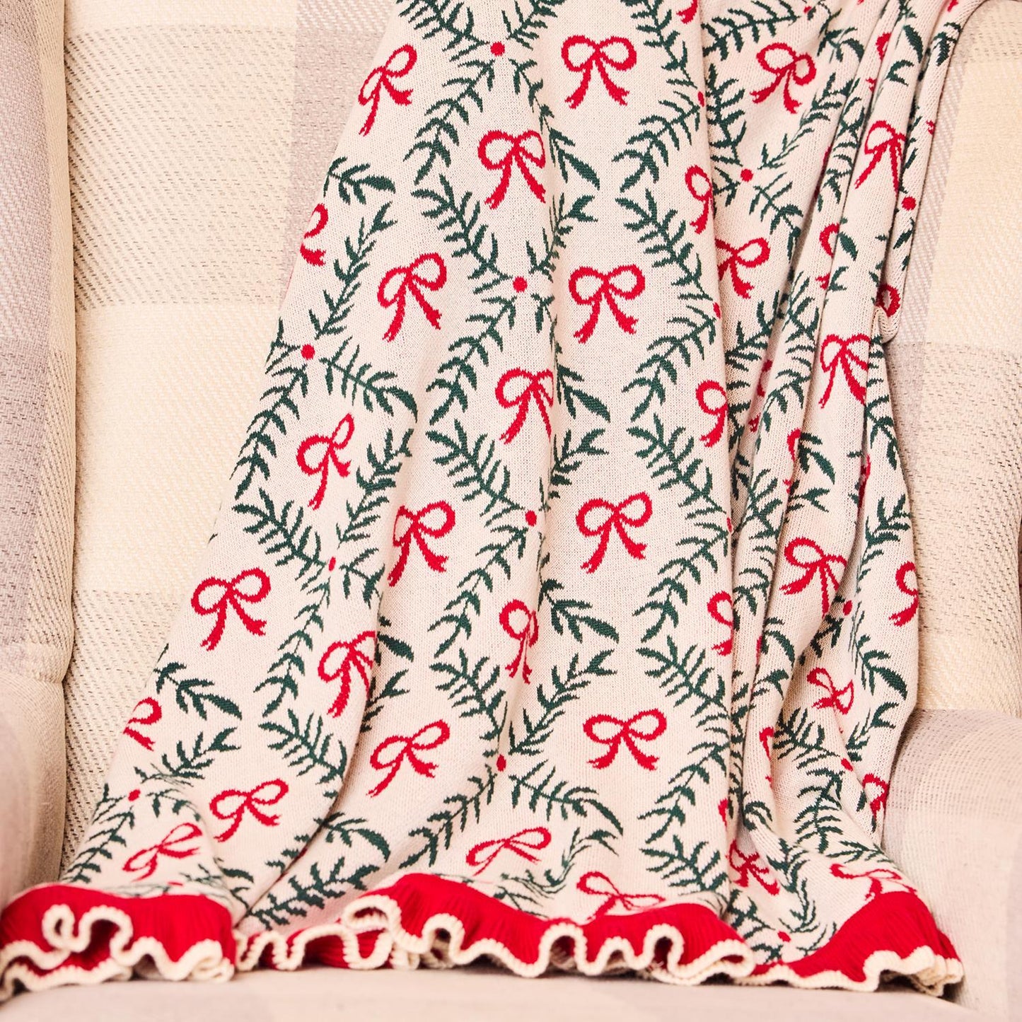 Holiday Trellis Blanket