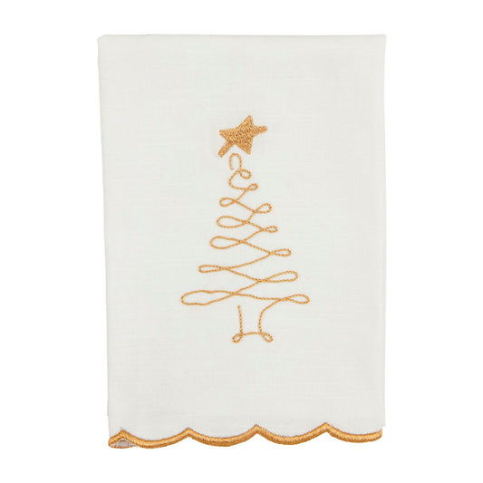 Tree Embroidery Towel