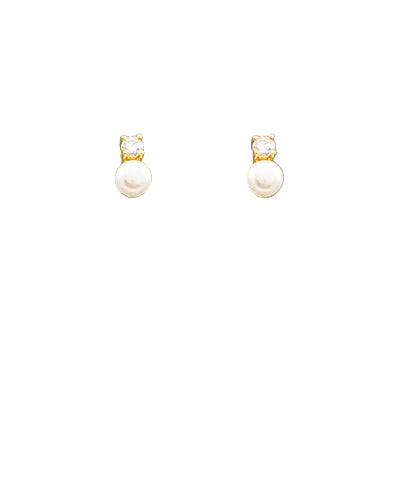 Sparkle Pearl Stud Earrings