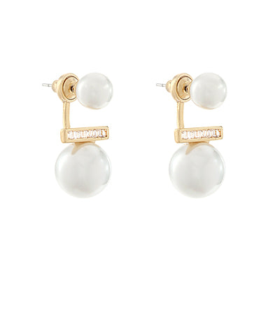 Elegant Pearl Post Earrings
