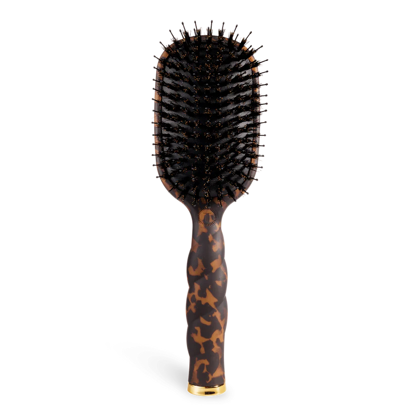 Teleties Boar Bristle Hair Brush, Tortoise