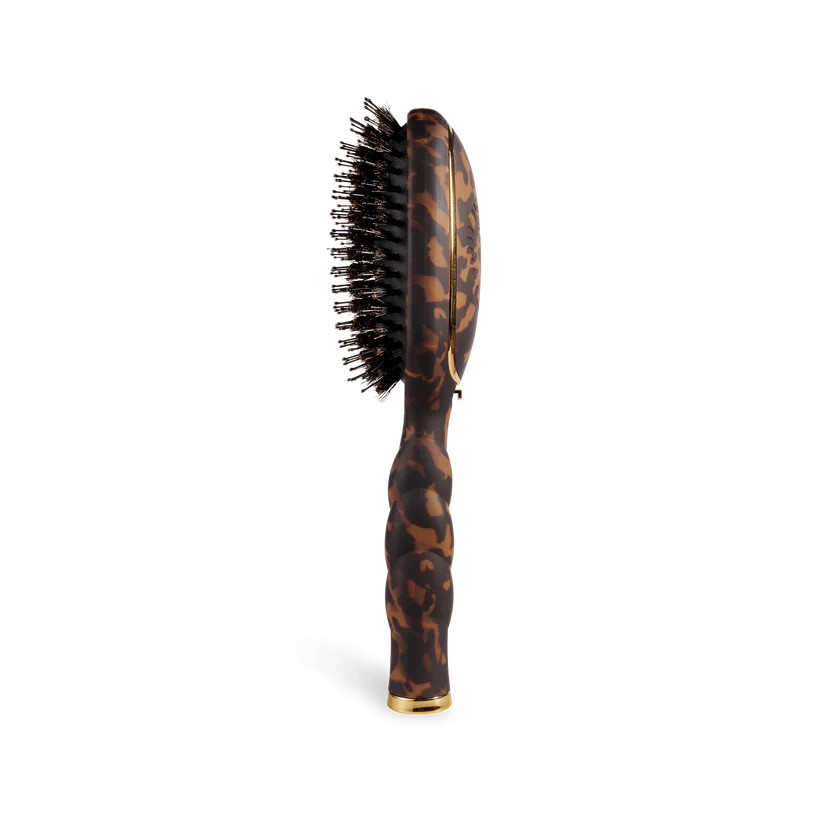 Teleties Boar Bristle Hair Brush, Tortoise