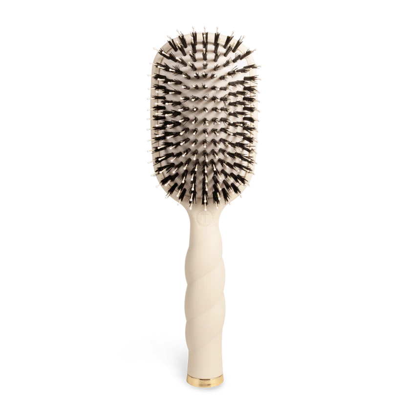 Teleties Boar Bristle Hair Brush, Tan