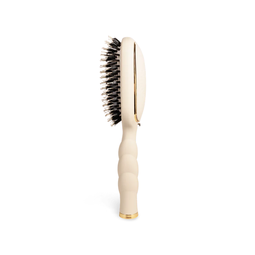 Teleties Boar Bristle Hair Brush, Tan