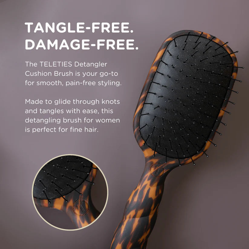 Detangler Hair Brush for Fine Hair, Tortoise