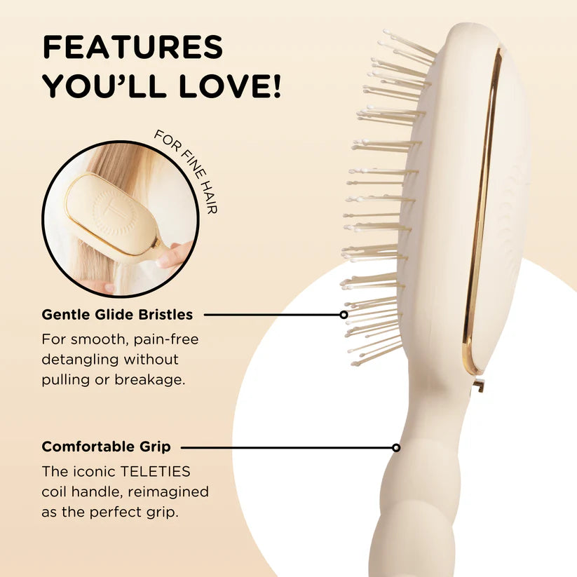 Detangler Hair Brush for Fine Hair, Tan