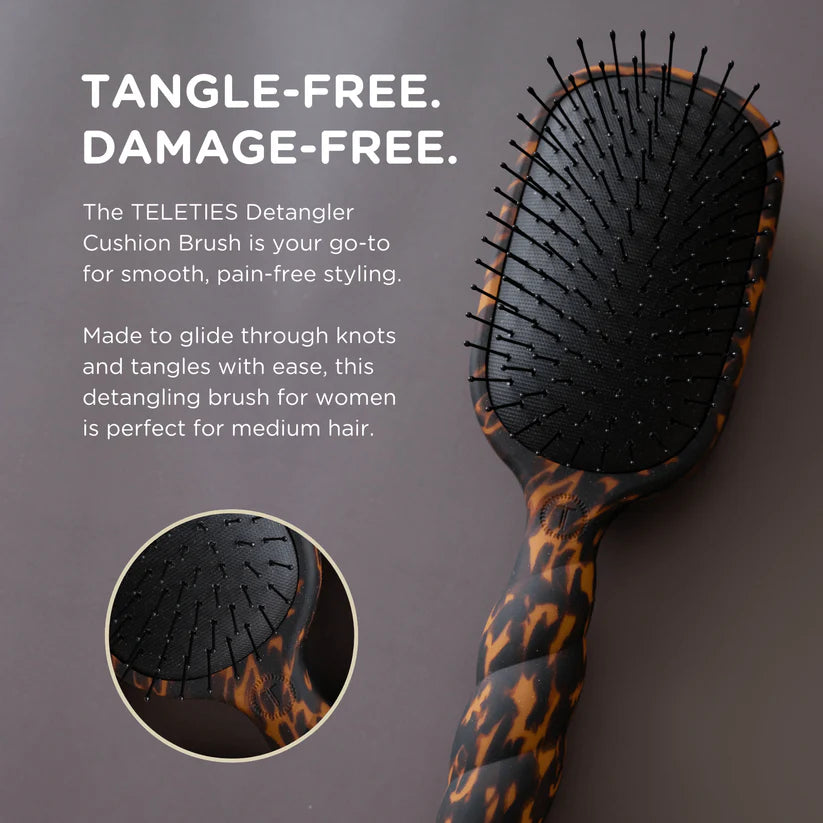 Detangler Hair Brush for Medium Hair, Tortoise