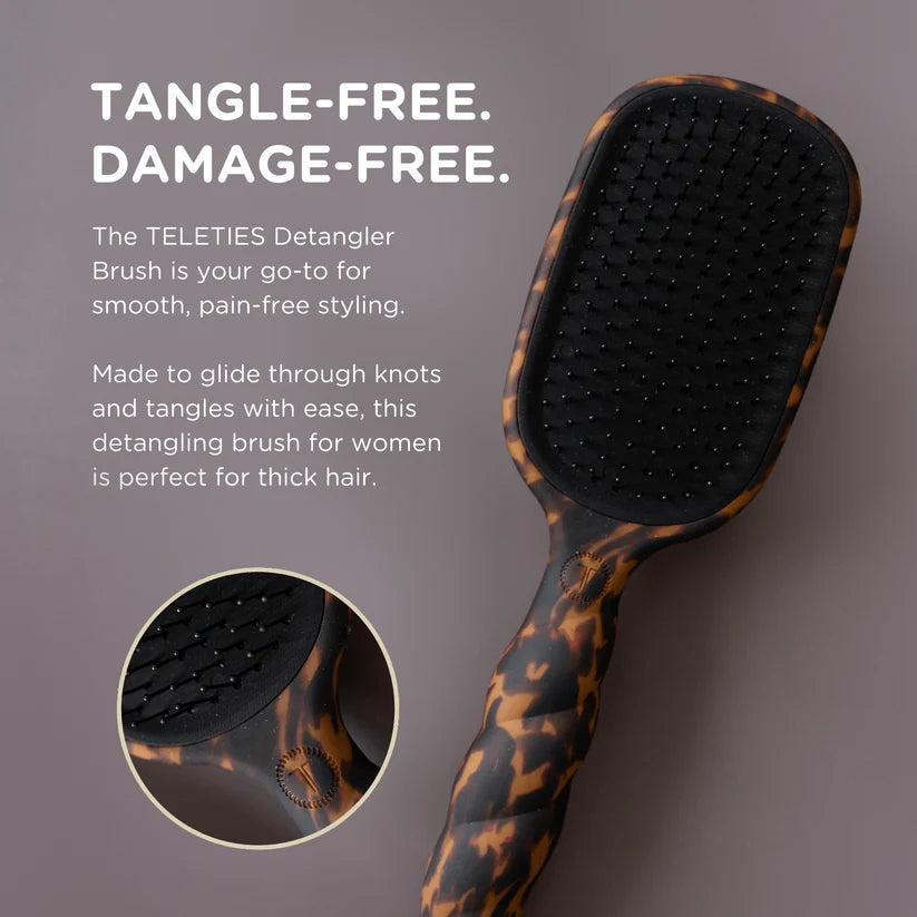Detangler Hair Brush for Thick Hair, Tortoise