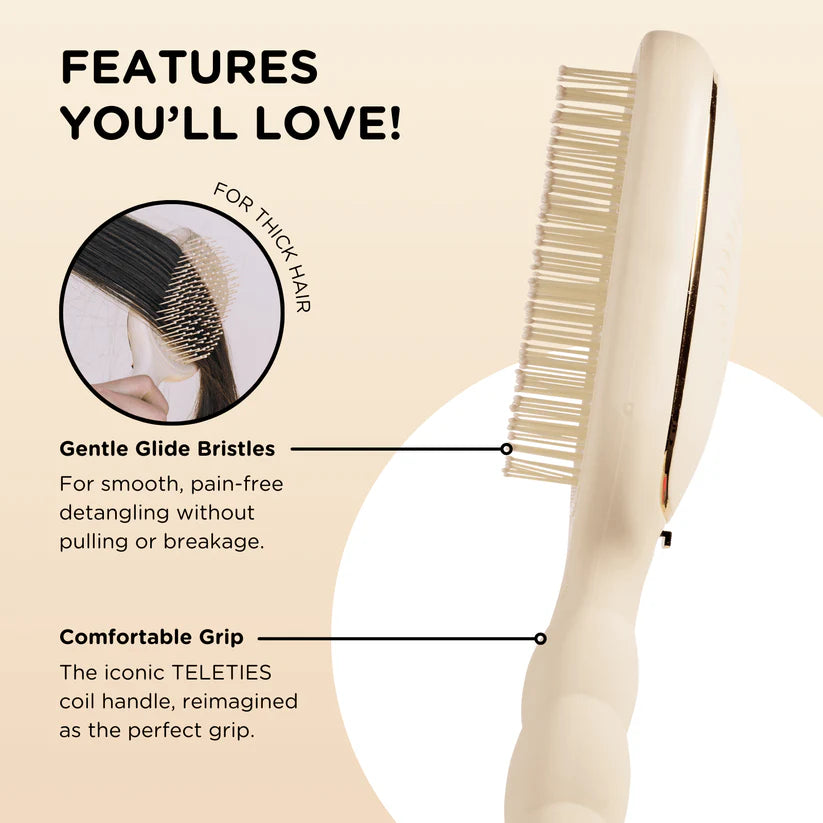 Detangler Hair Brush for Thick Hair, Tan