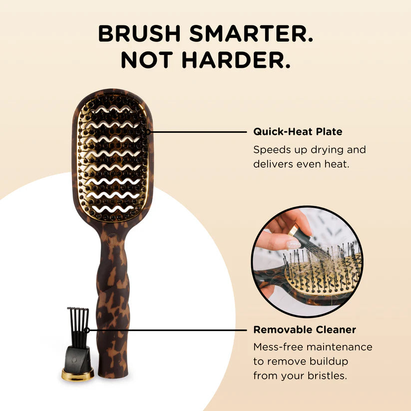Vented Hair Brush, Tortoise