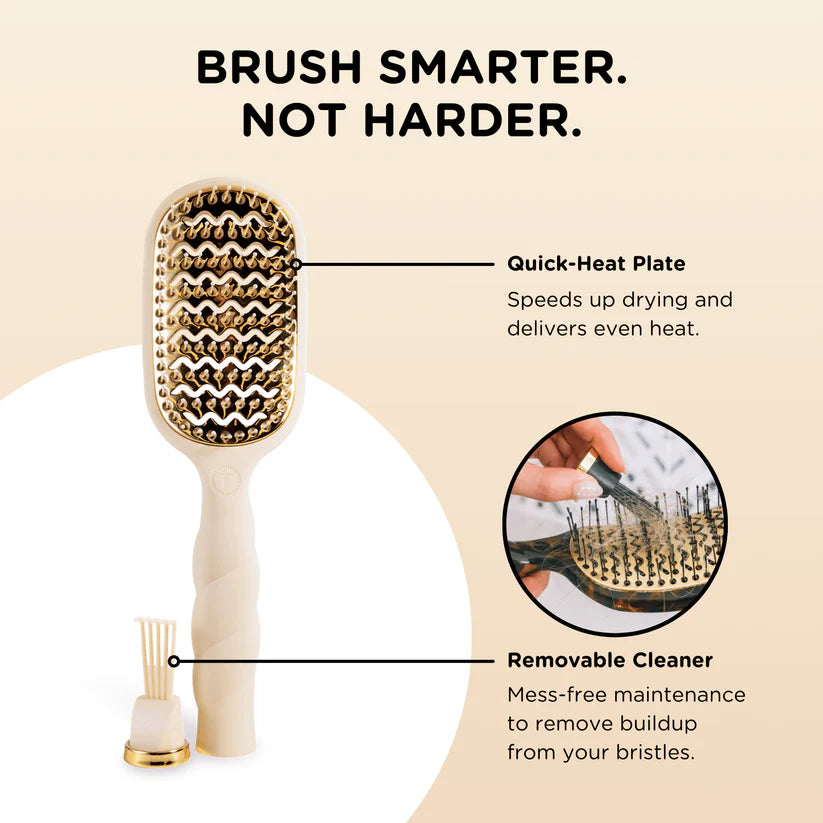 Vented Hair Brush, Tan