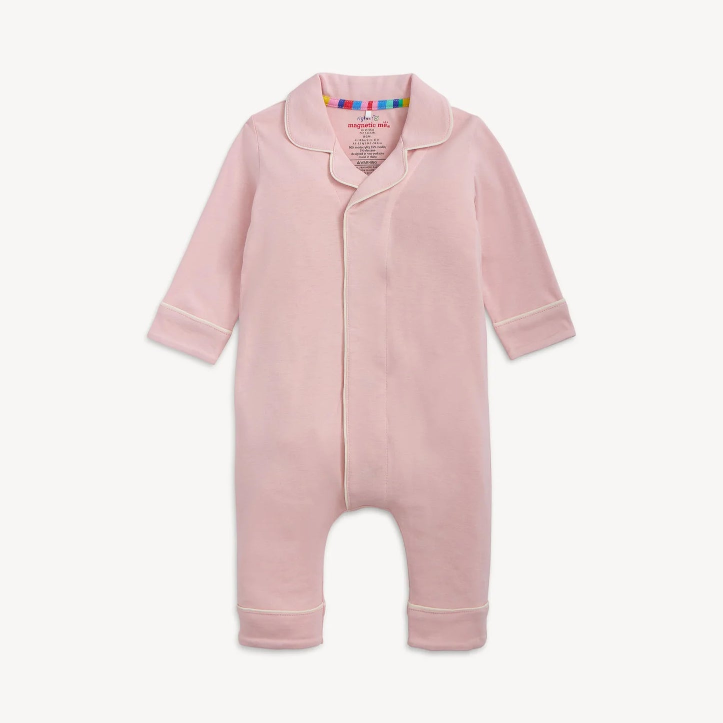 Magnetic Me Coverall Romper, Blush Pink