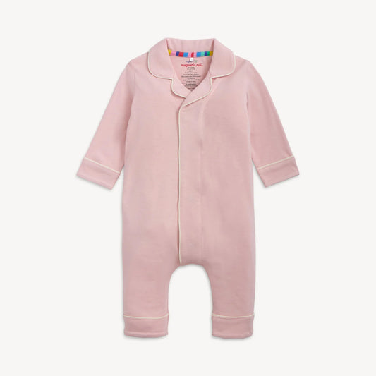 Magnetic Me Coverall Romper, Blush Pink