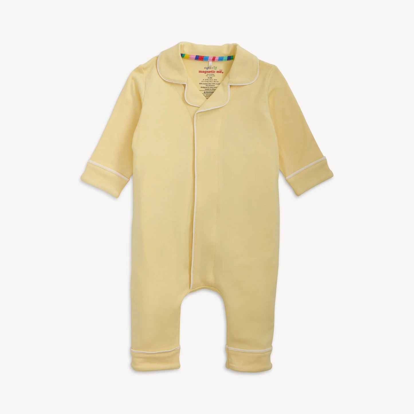 Magnetic Me Coverall Romper, Yellow