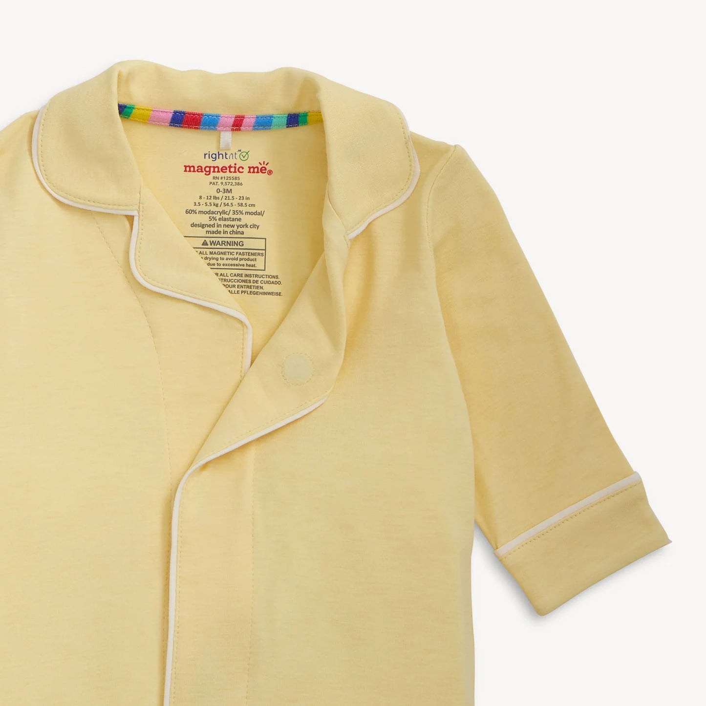 Magnetic Me Coverall Romper, Yellow