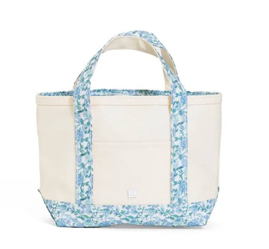 Hamptons Floral Trim Mini Tote Bag