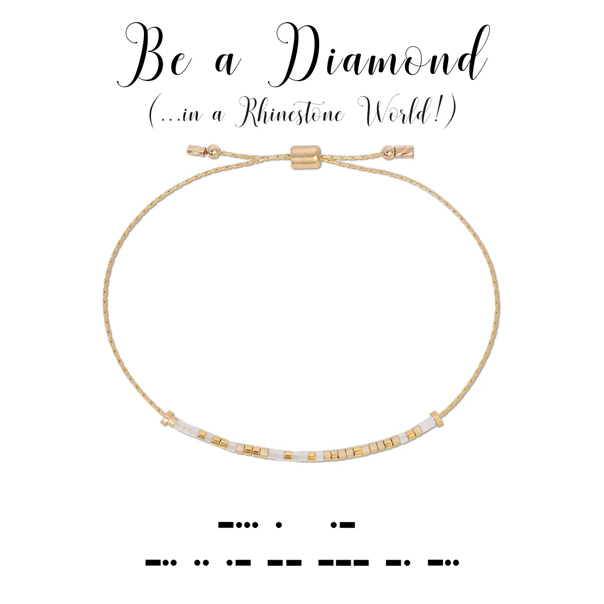 Morse Code Bracelet | Be A Diamond