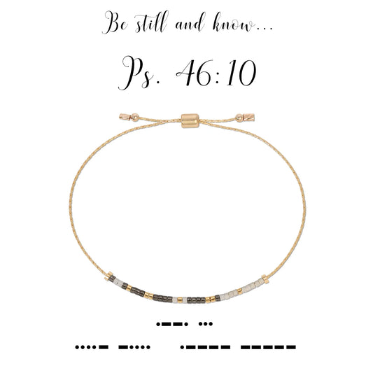 Morse Code Bracelet | Psalm 46:10