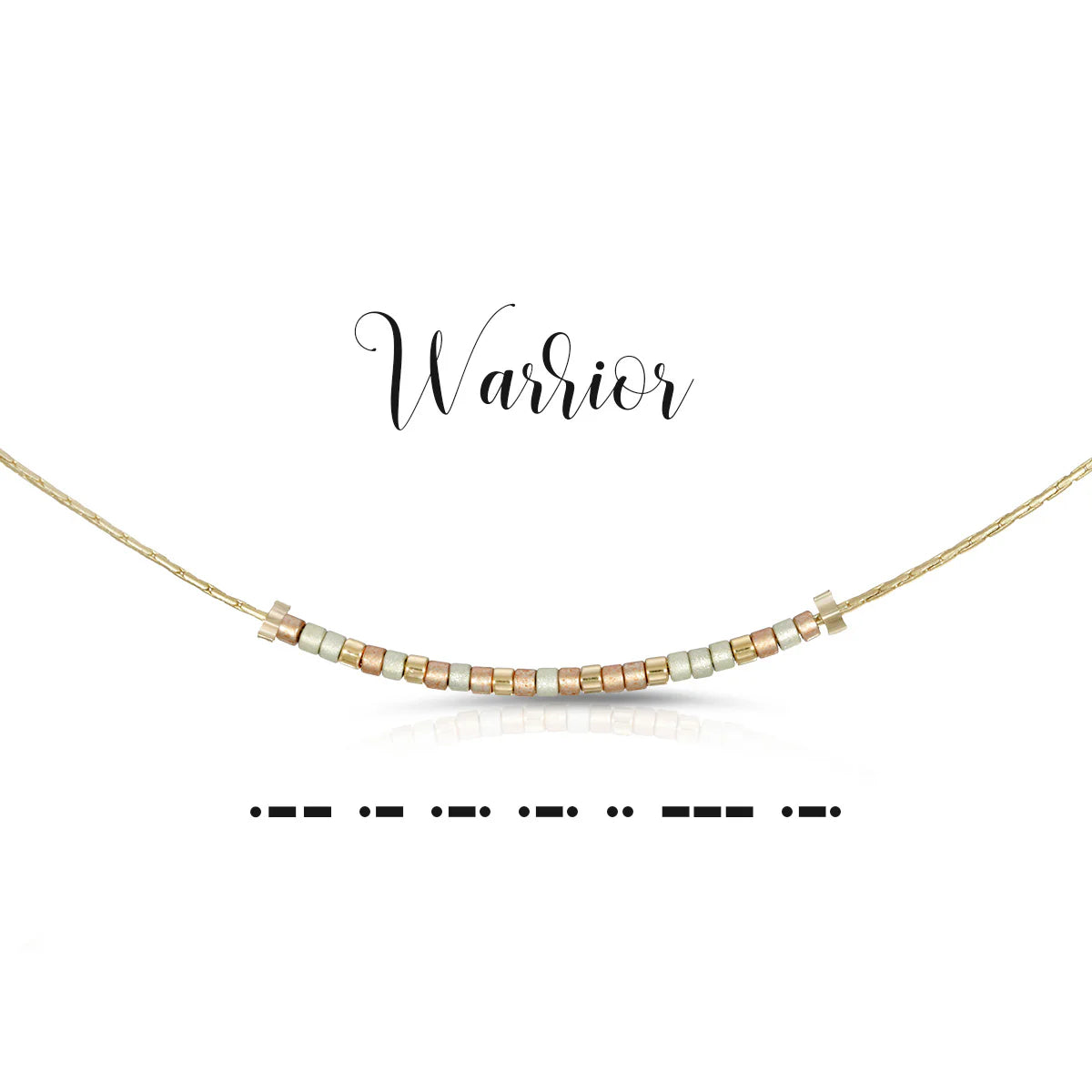 Morse Code Necklace | Warrior