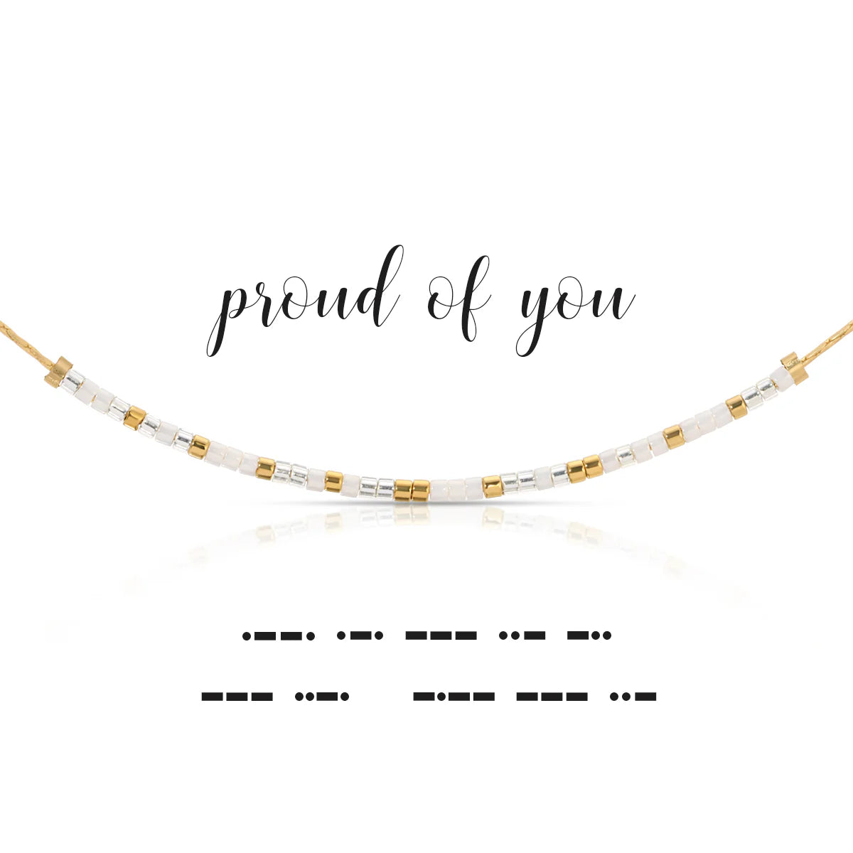 Morse Code Necklace | Proud of You