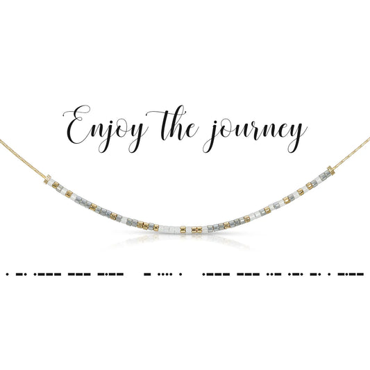 Morse Code Necklace | Enjoy The Journey