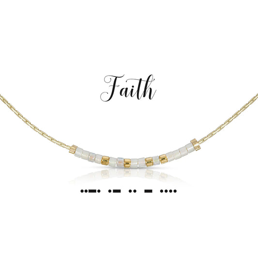 Morse Code Necklace | Faith