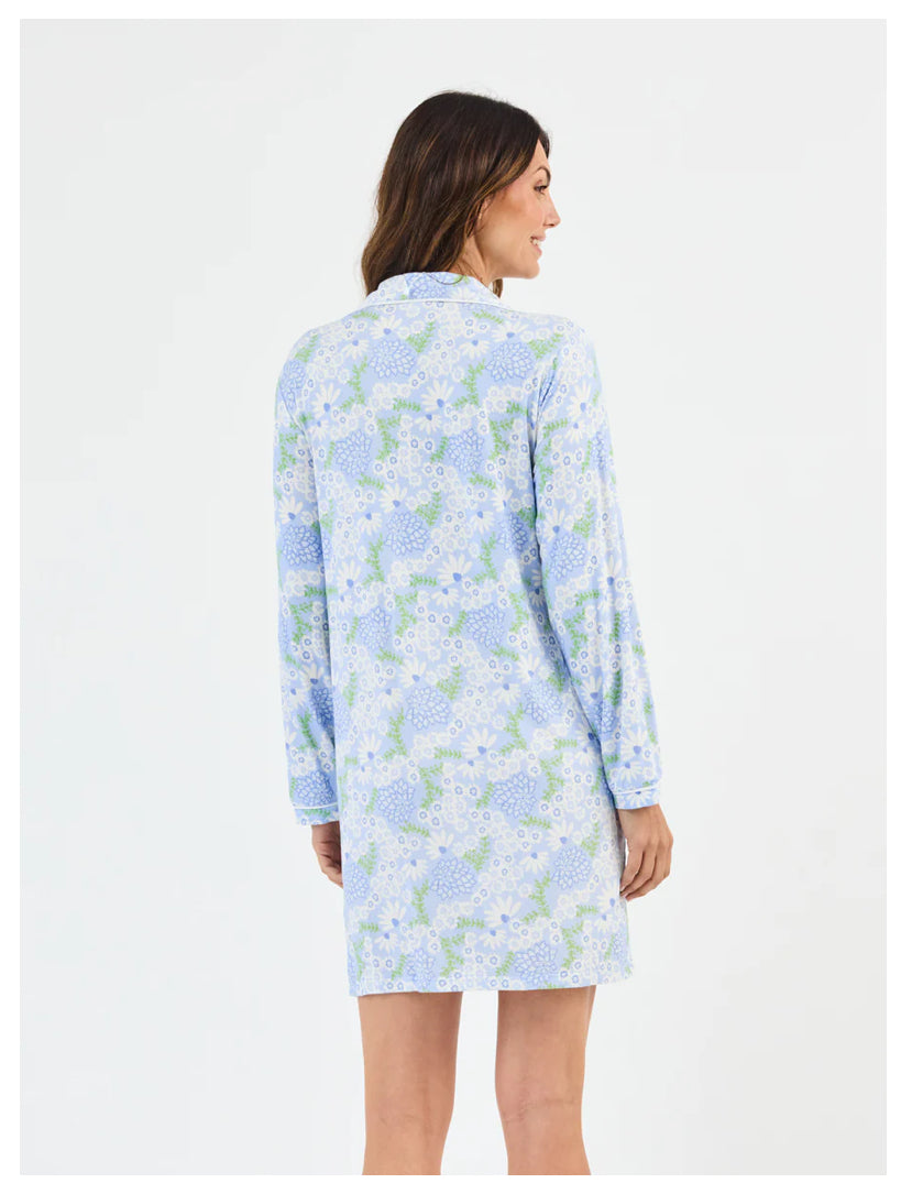 Charlotte Nightshirt, Daisy Chain Blue
