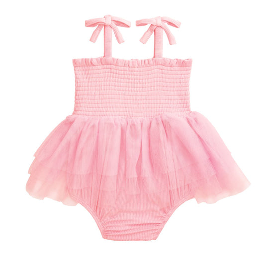 Mud Pie | Pink Ribbon Tutu Crawler