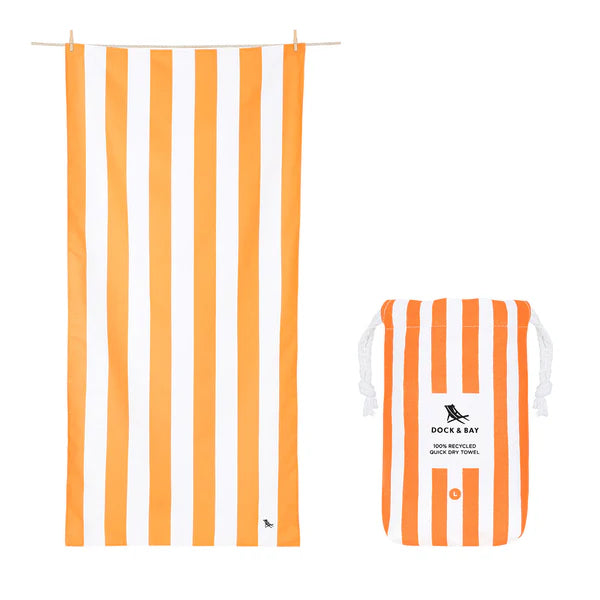 Quick Dry Towel, Orange ( Large )