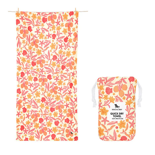 Quick Dry Towel, Tangerine Tide ( Large )