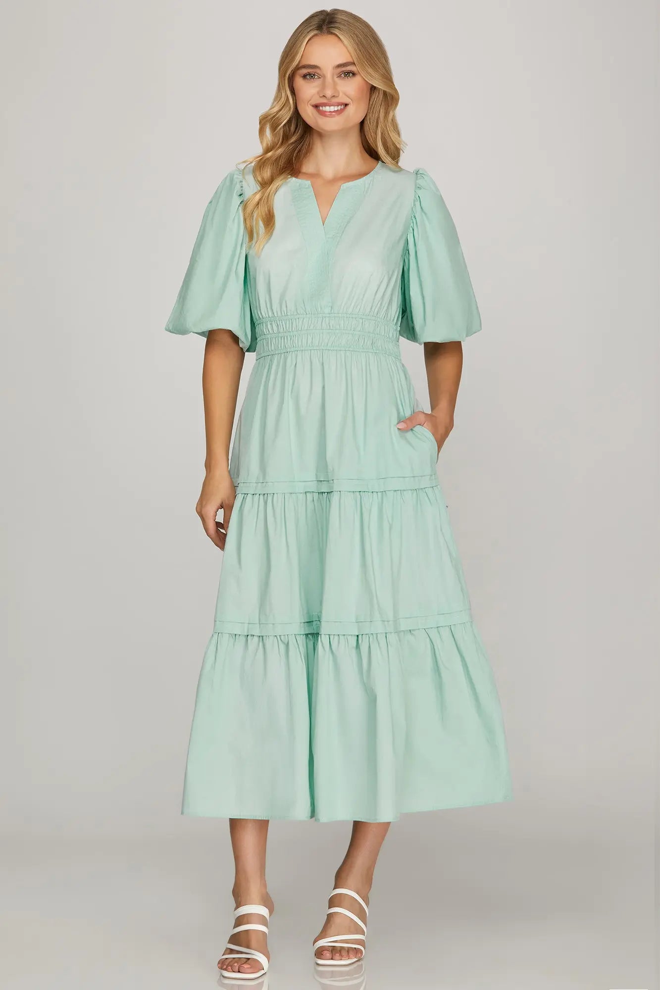 Mint Julep Midi Dress