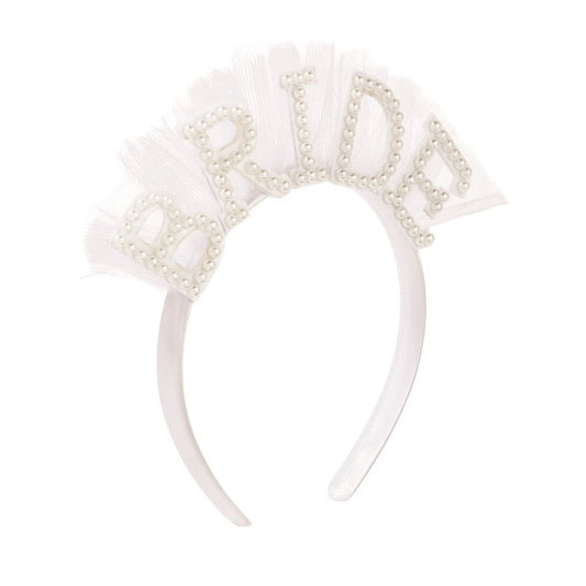 Bride Headband, Pearl