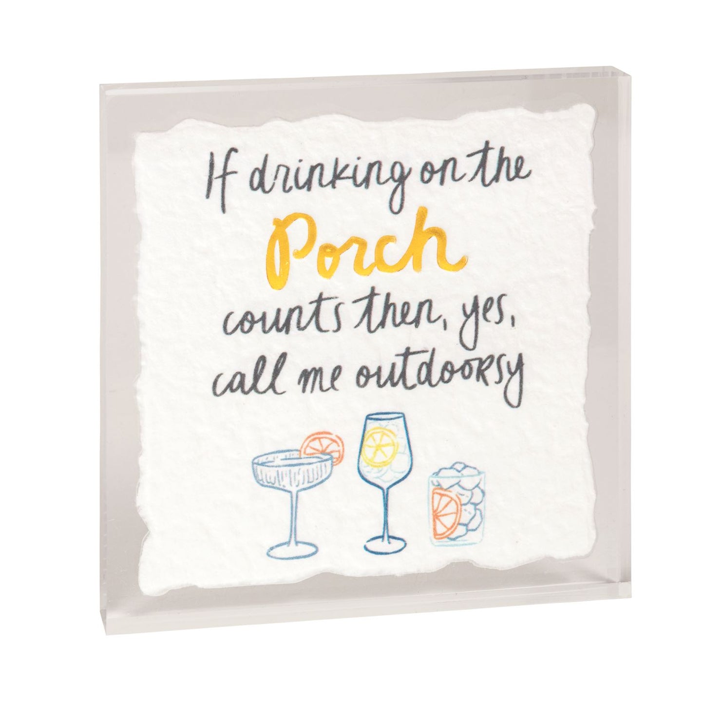 Outdoorsy Porch Plaque