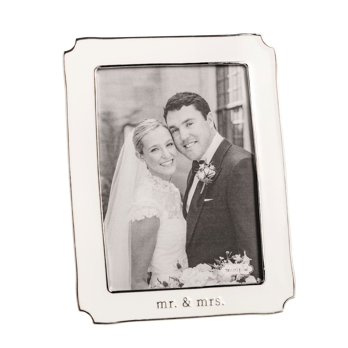 Mr & Mrs 5x7 Enamel Frame