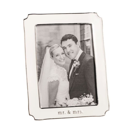 Mr & Mrs 5x7 Enamel Frame