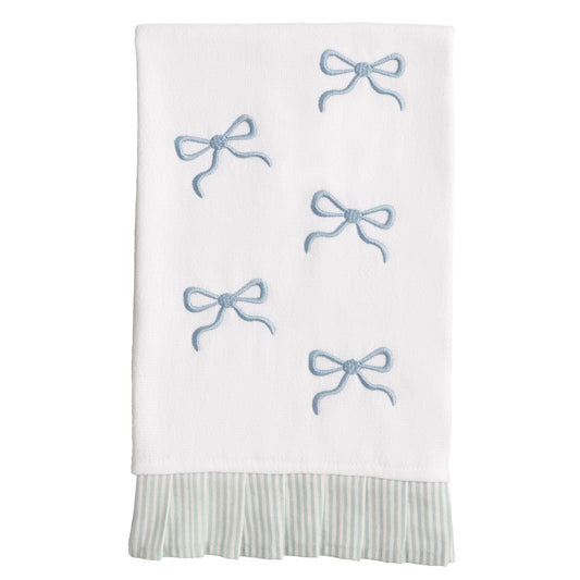 Bow Pleated Edge Towel