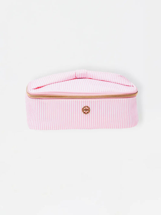 Make Me Blush Bag, Pink Stripes