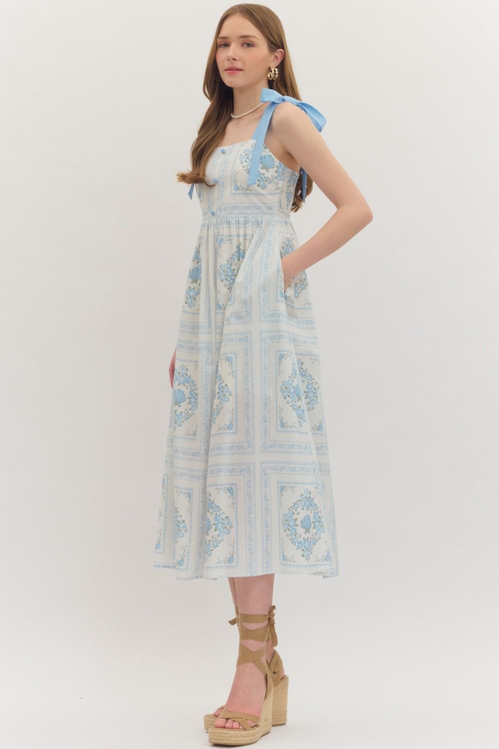 Bluebell Meadow Midi Dress
