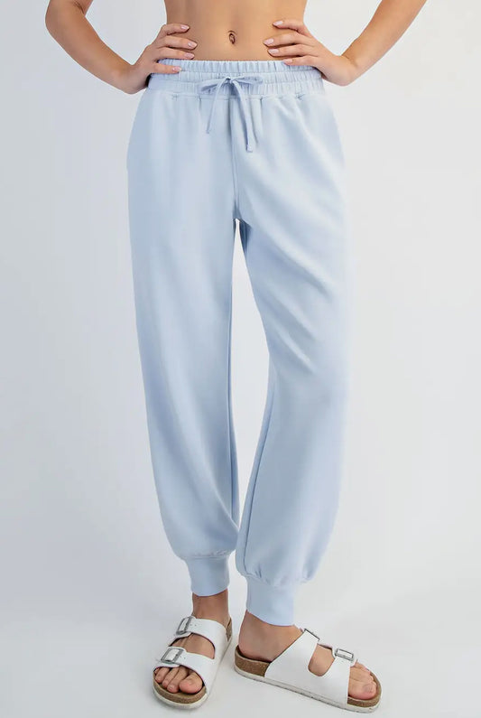 Nina Modal Scuba Jogger Pants, Frost