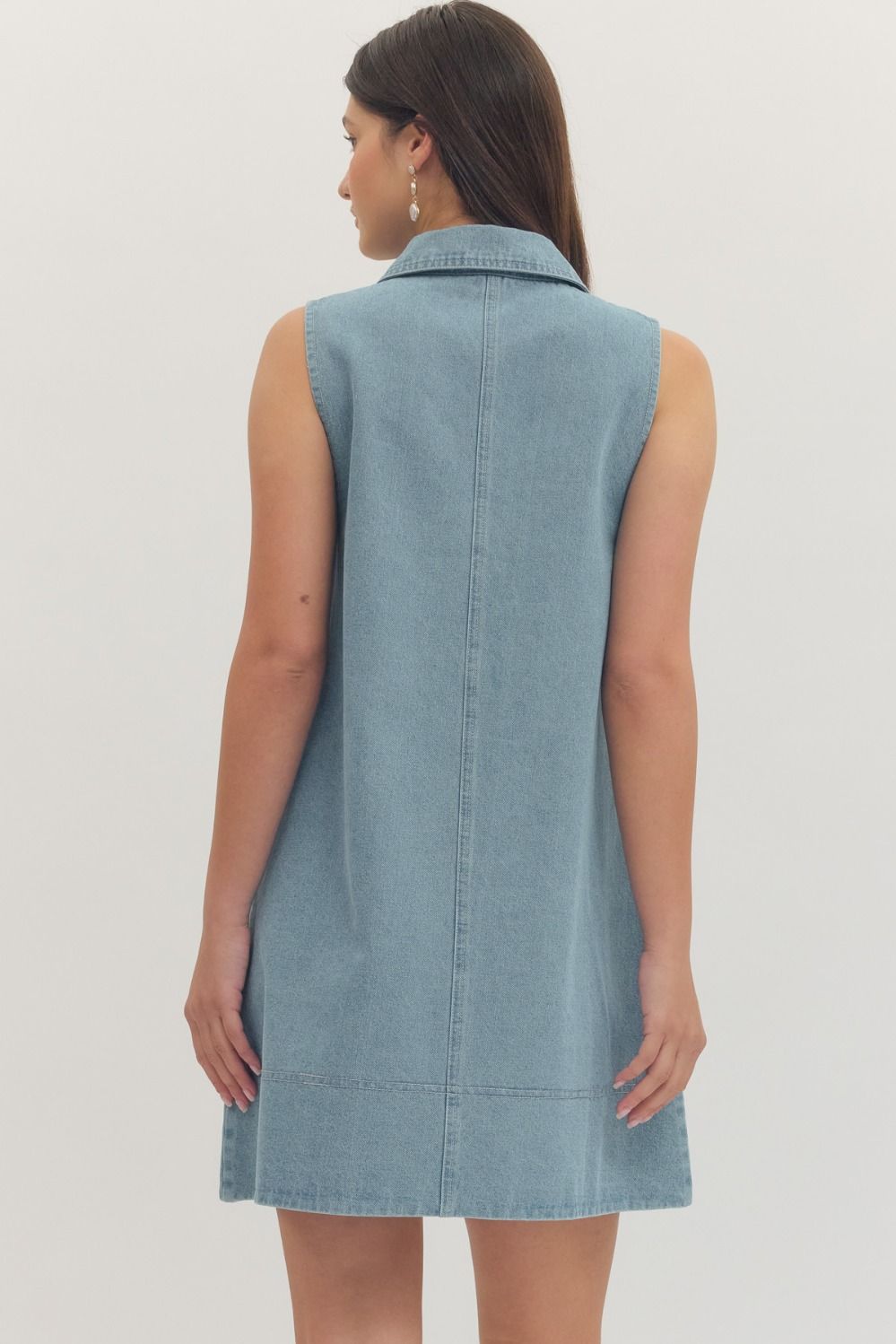 Denim Collar Dress